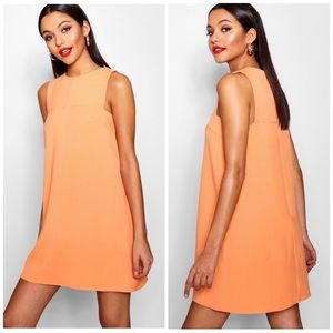 NWT Coral Orange Sleeveless Shift Dress - Size 6